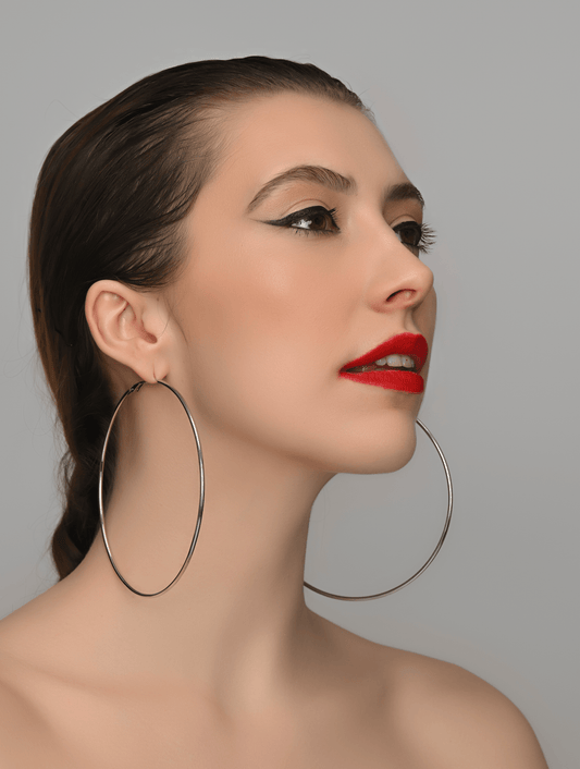 11CM Oversized Hoop Earrings - Fatisha Boutique