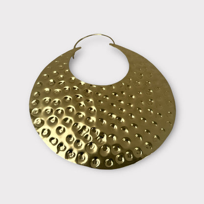 Oversized Brass Statement Earrings