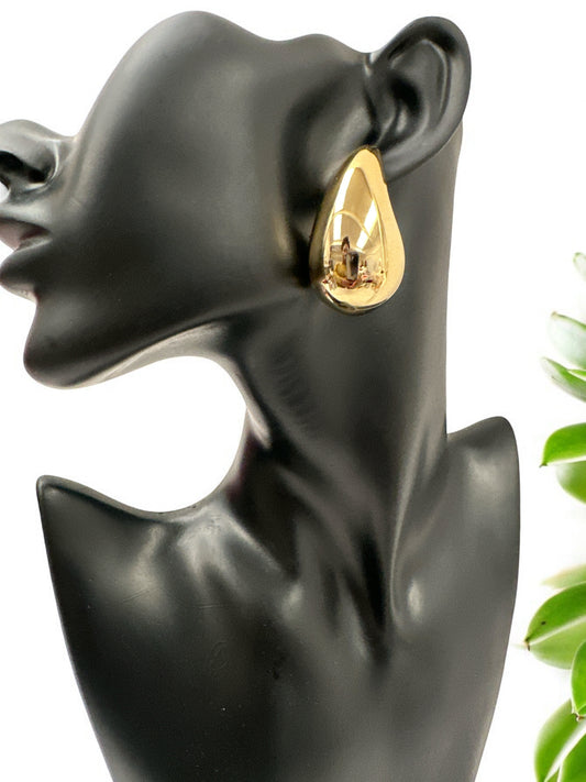 Bold Modern Teardrop Statement Stud Earrings