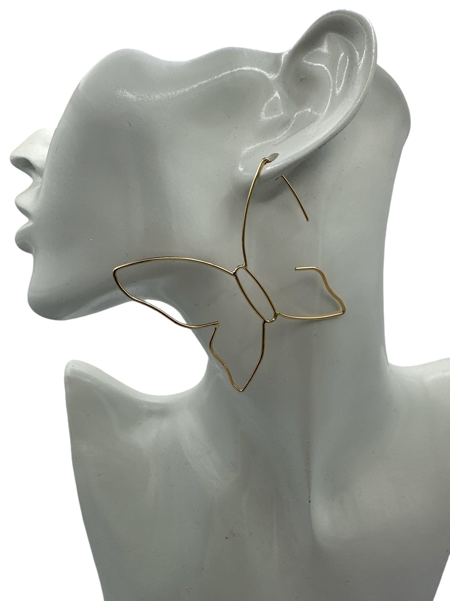 Minimalist Lightweight WireButterfly Shape Design Earrings