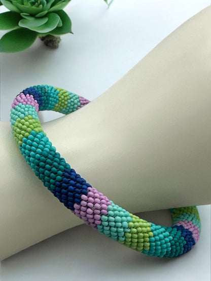 Handmade Beaded Bangle