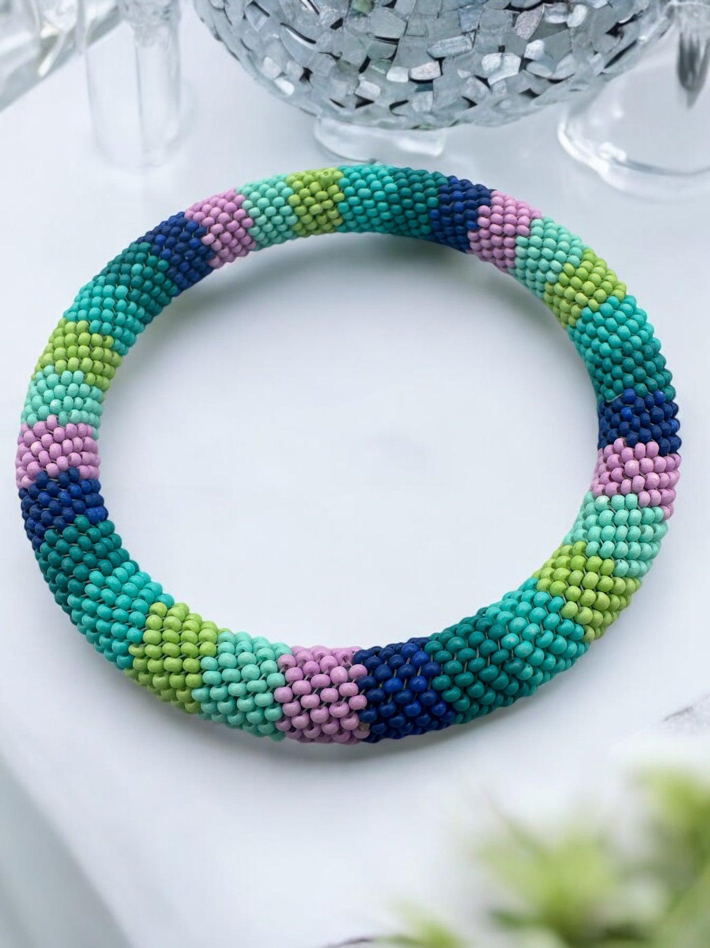 Handmade Beaded Bangle