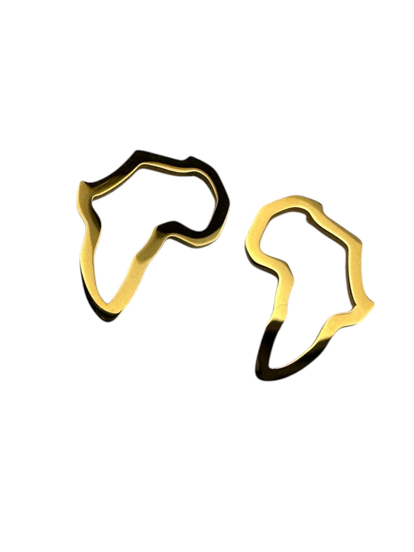 African Map Stainless Steel Stud Earrings - Fatisha Boutique