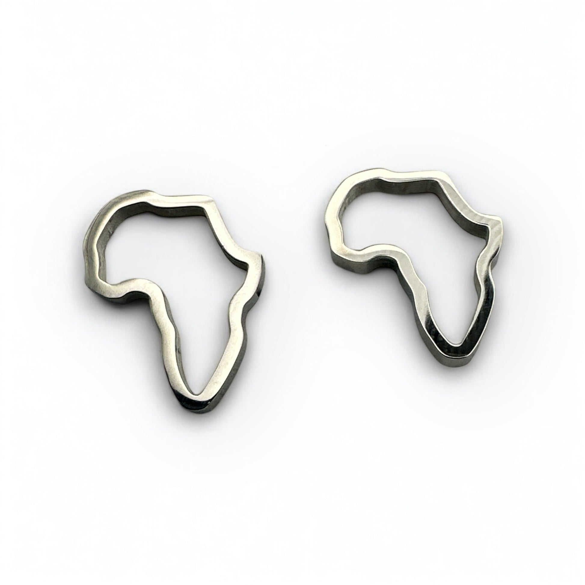 African Map Stainless Steel Stud Earrings - Fatisha Boutique