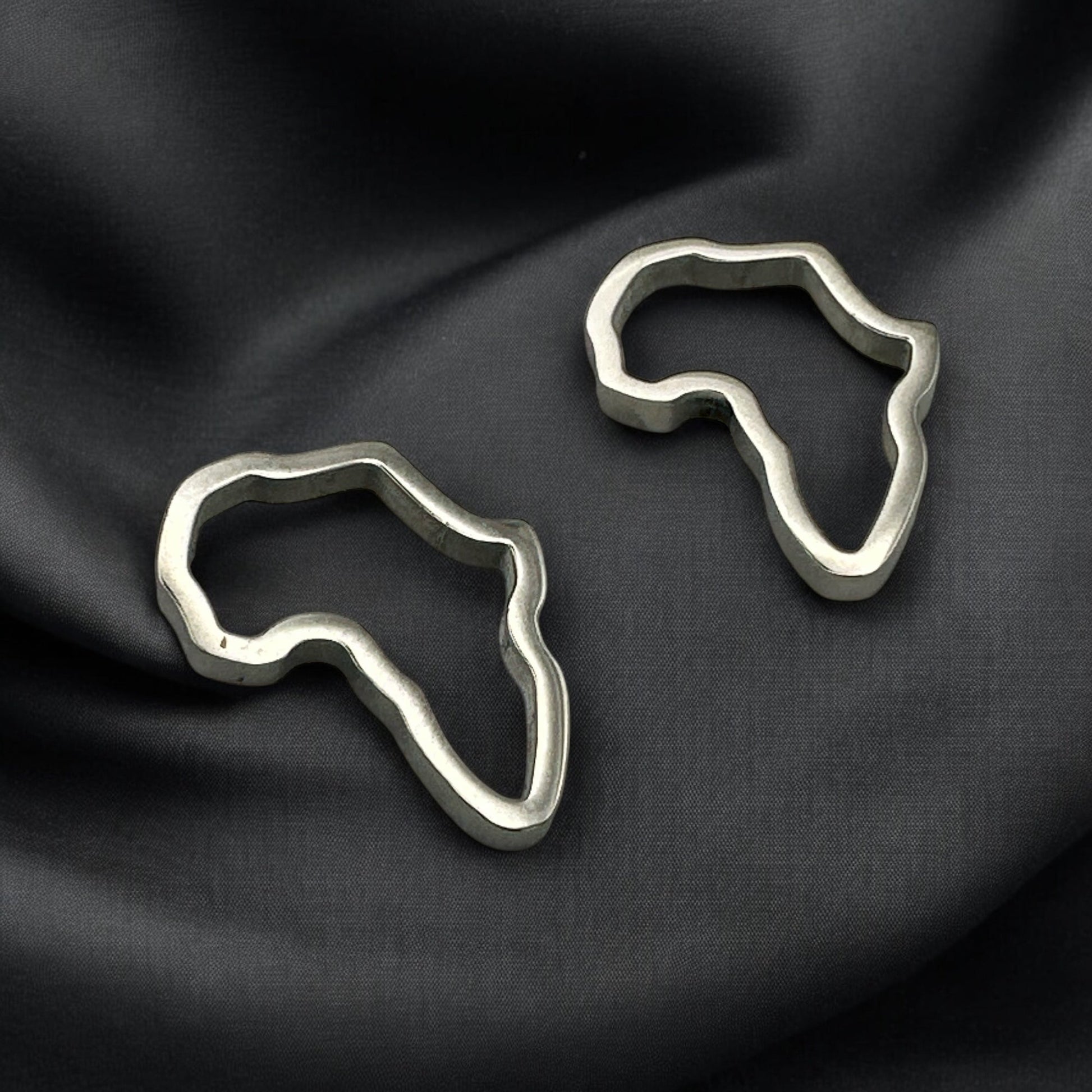 African Map Stainless Steel Stud Earrings - Fatisha Boutique